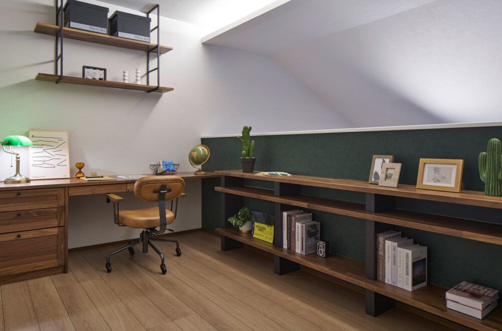 札幌豊平展示場_書斎