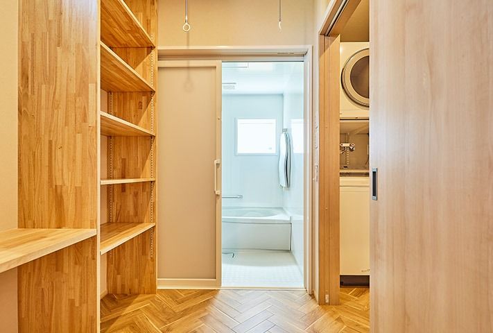 平屋のように暮らす_ランドリー