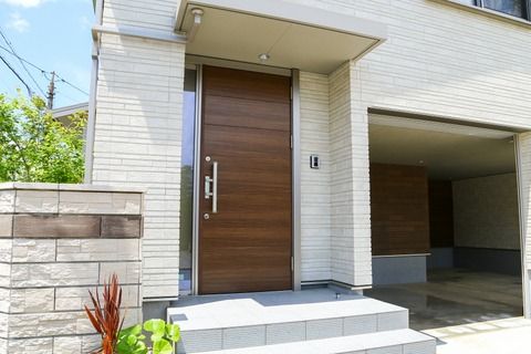 福井市松本モデルハウス_玄関