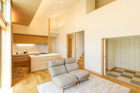 福井市松本モデルハウス_リビング