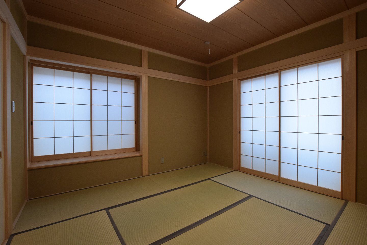 地下車庫、お茶室のある外断熱の家_和室