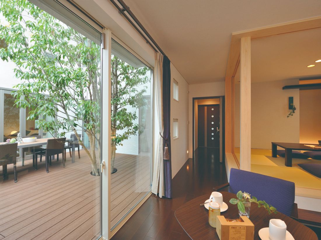 岐阜瑞穂店モデルハウス_ウッドデッキ