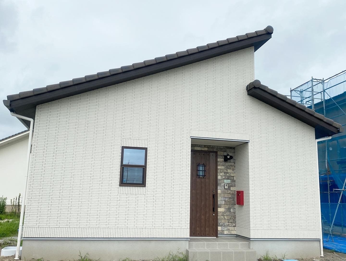 古レンガを使った平屋のおしゃれな家_外観