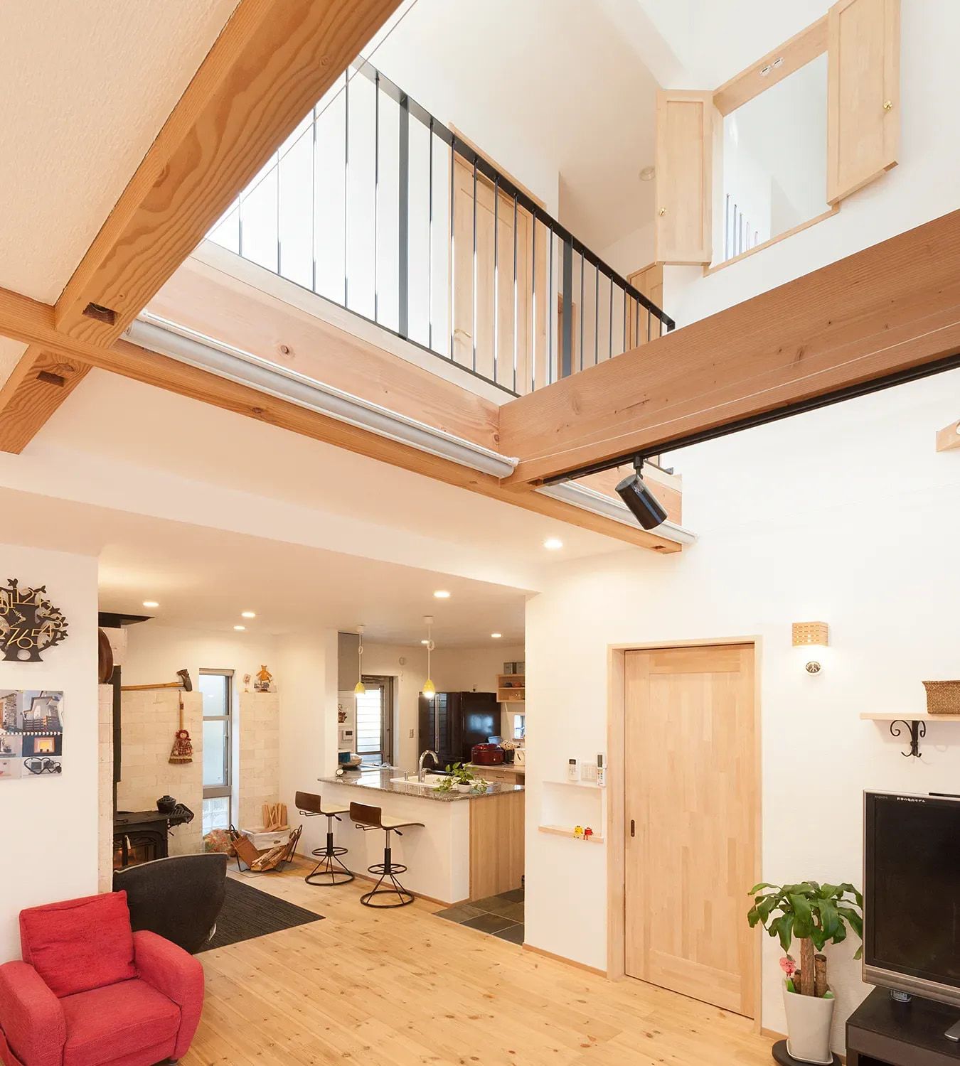 Naturel　呼吸する家_吹き抜け