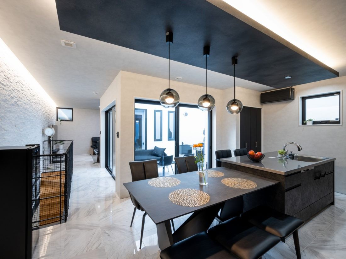 ホテルライク&和モダンの家_ダイニング