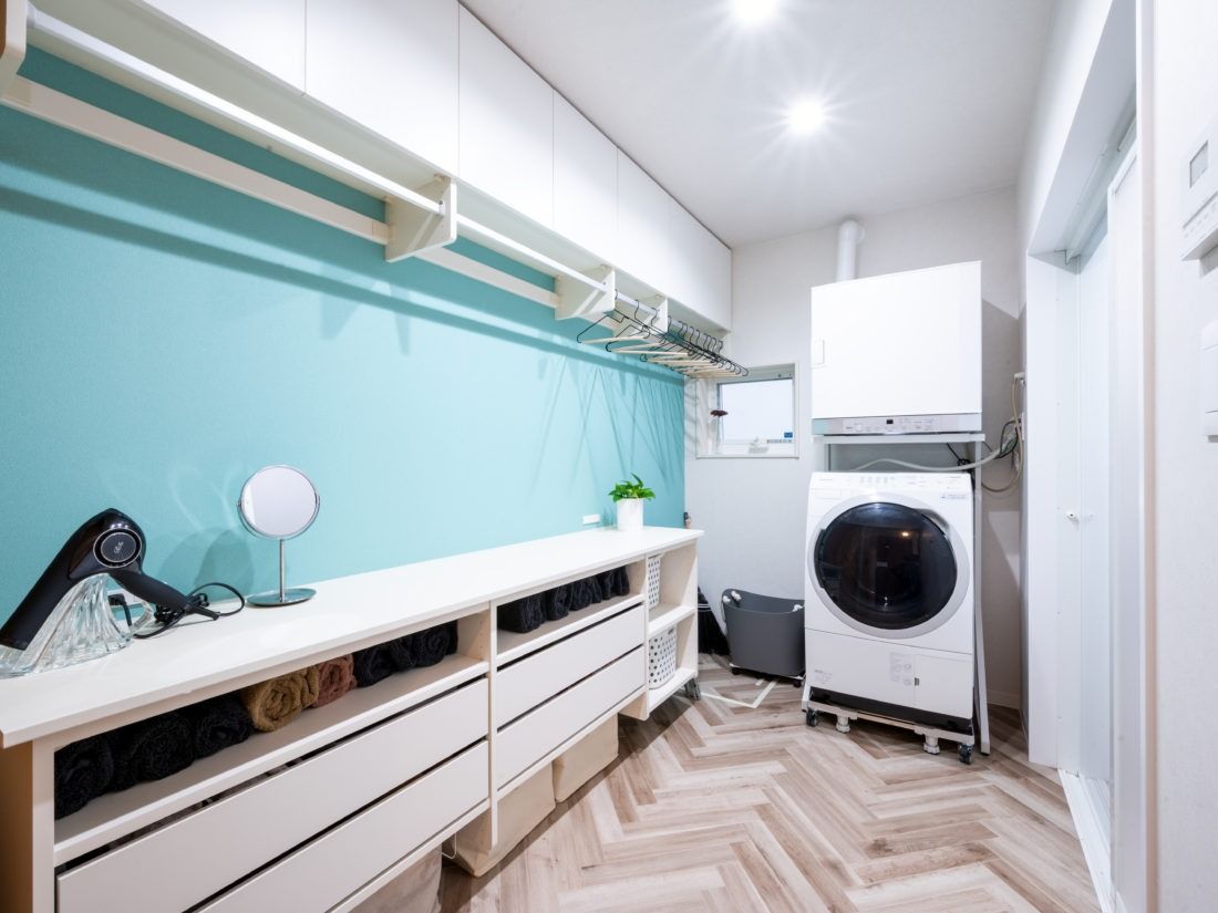 ホテルライク&和モダンの家_ランドリー