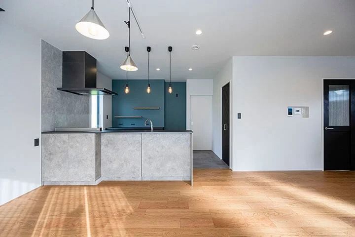 こだわりのキッチンで家事が楽しくなる家_キッチン