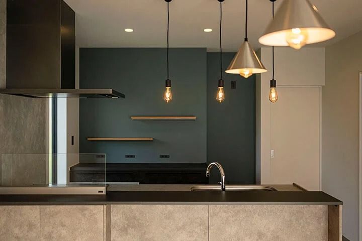 こだわりのキッチンで家事が楽しくなる家_キッチン