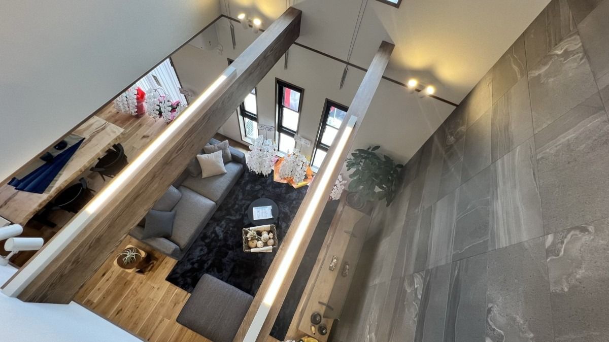 徳島川内モデルハウス_吹き抜け