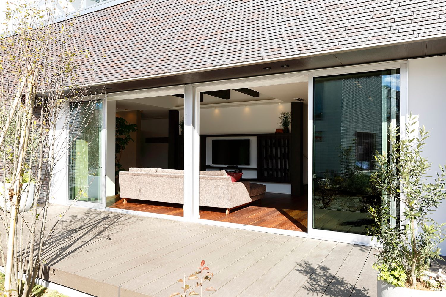 土浦展示場_ウッドデッキ