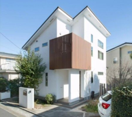 構造体をデザインに取り入れた家