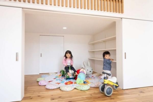 無駄なく空間をきちんと有効活用したキッズスペース。お子さんたちの秘密基地にもなります。
の画像