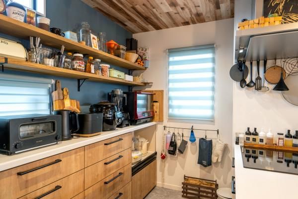注文住宅ならではの見せる収納でオシャレさも家事効率もUPの画像