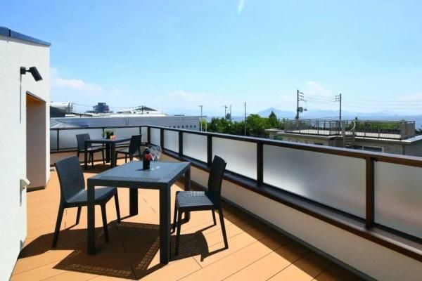 『宮島』も見える開放的なスカイバルコニー
の画像