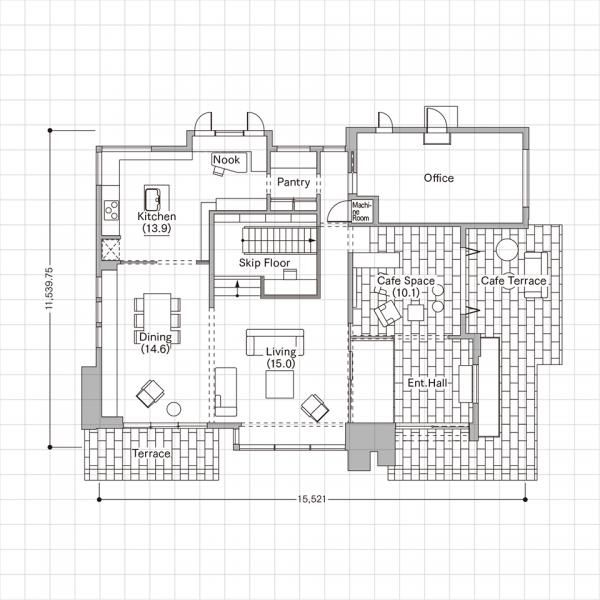 水戸モデルハウス（GRAN FREE）_1F間取り図の画像