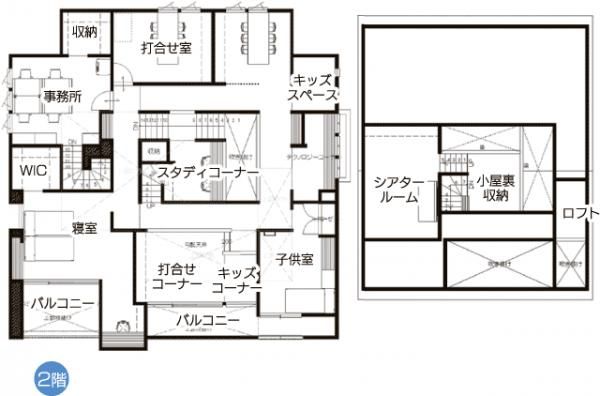 さきがけ展示場_2F間取りの画像