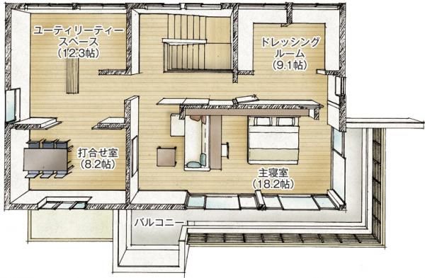 シャーウッド平清水展示場_2F間取りの画像