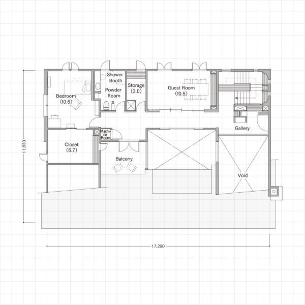 新潟西モデルハウス_2F間取りの画像