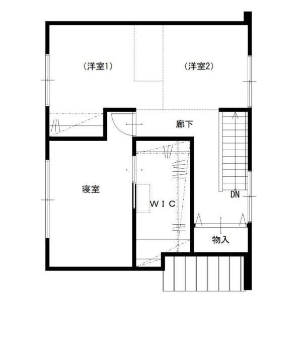 富山市下冨居(ウォークヒルズ新富山D-26)モデルハウス_2Fの画像