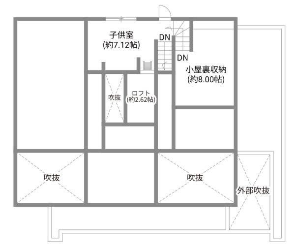 小屋裏の画像