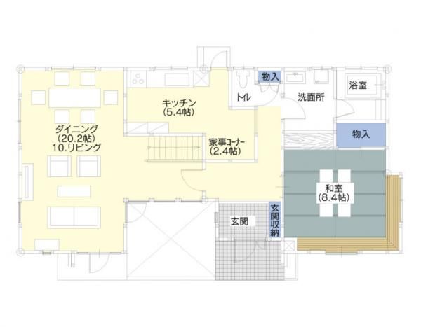 宇都宮住宅展示場_1階の間取りの画像