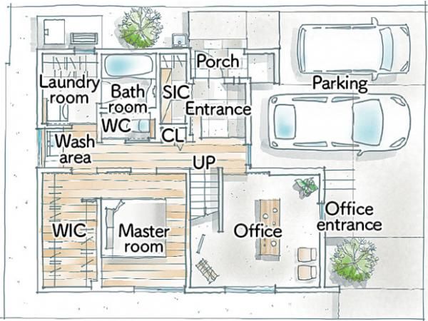 花野井モデルハウス_1Fの画像