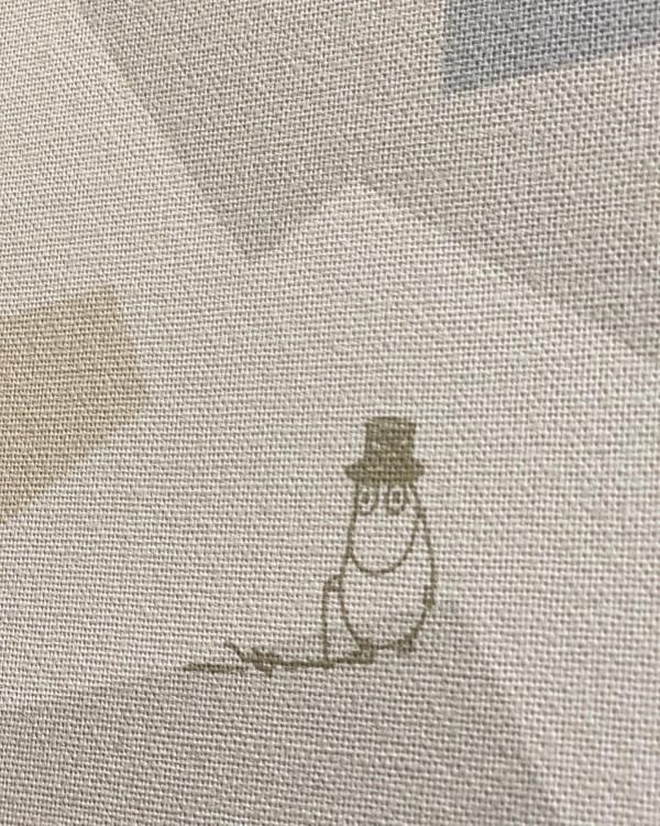 トイレはムーミンの壁紙がアクセントにの画像