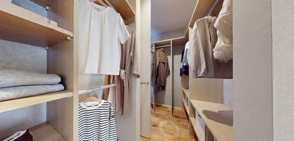 ウォークインクローゼットの画像