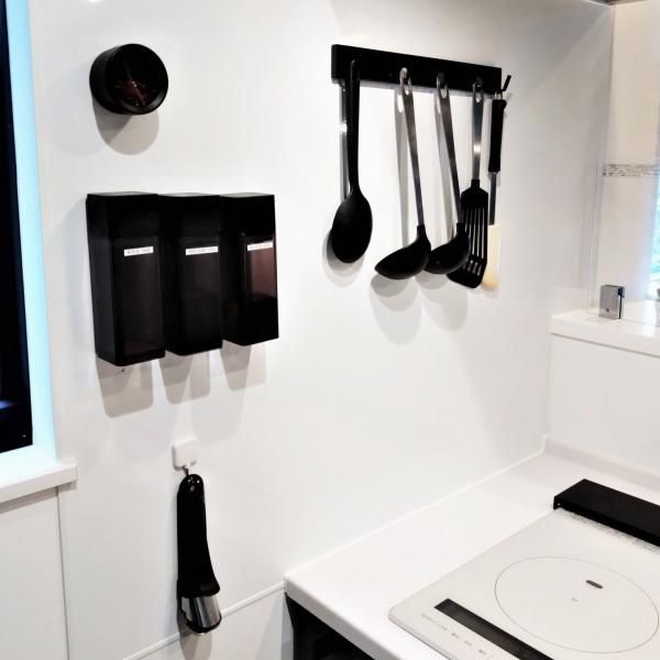 ホーローパネル×マグネット収納の画像