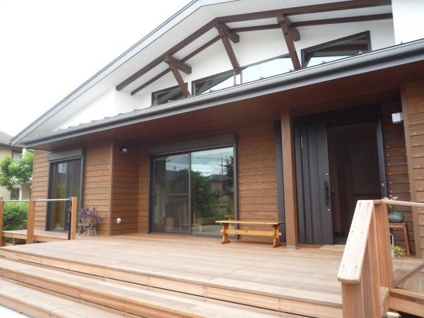 木のぬくもりを感じる平屋