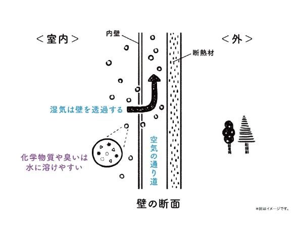 自然な空気の流れを活かす家の画像