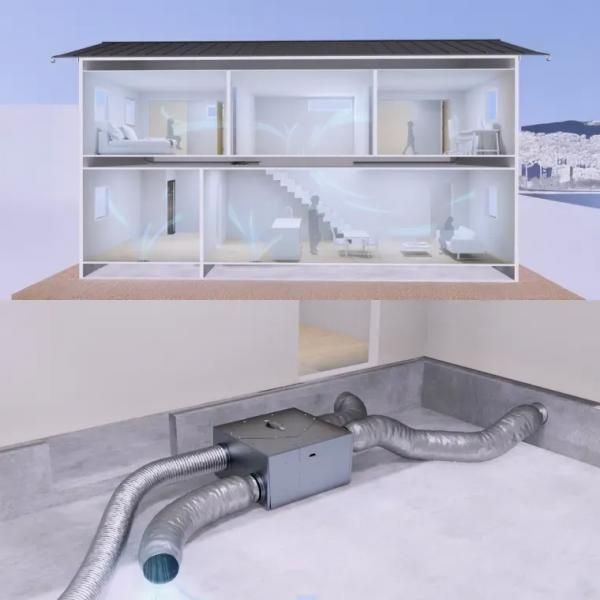 家中を巡るクリーンな空気の画像
