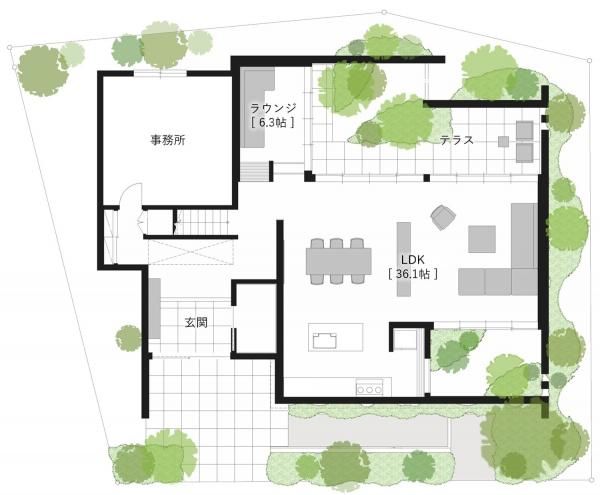 DESIGN OFFICE イズ宇都宮西展示場_1Fの画像