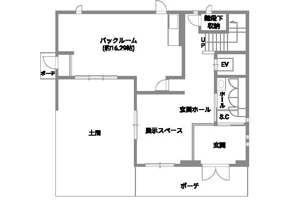 暮らし方の幅を広げる3階建ての住まい_1Fの画像