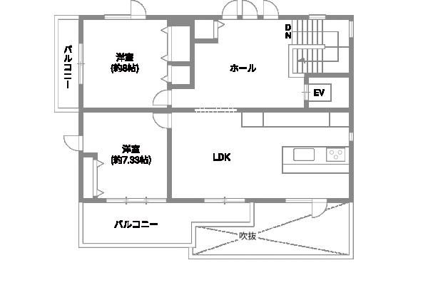 暮らし方の幅を広げる3階建ての住まい_3Fの画像