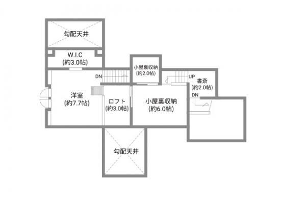 家族の時間を重ねる、多層的な空間が魅力の家_3Fの画像