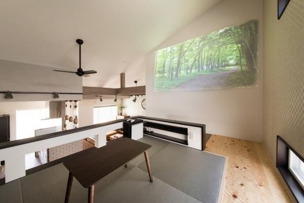 スキップフロアで趣味が満喫できる平屋のお家