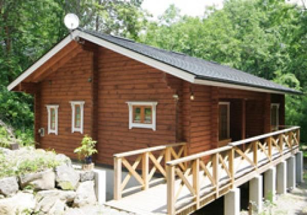 建築地の景観や条件に合ったログハウスの選択の画像