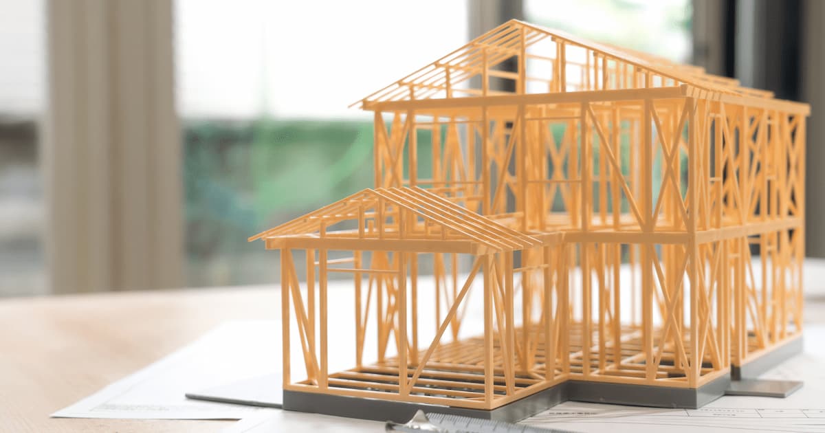 木造住宅の模型