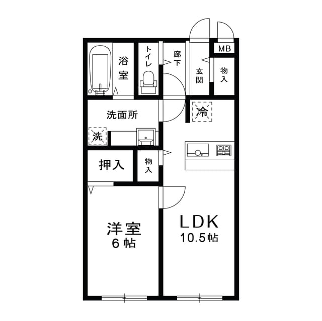 南向きの間取り2