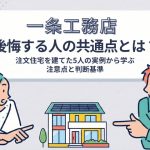 一条工務店で後悔する人の共通点とは？5人の実例から学ぶ注意点と判断基準