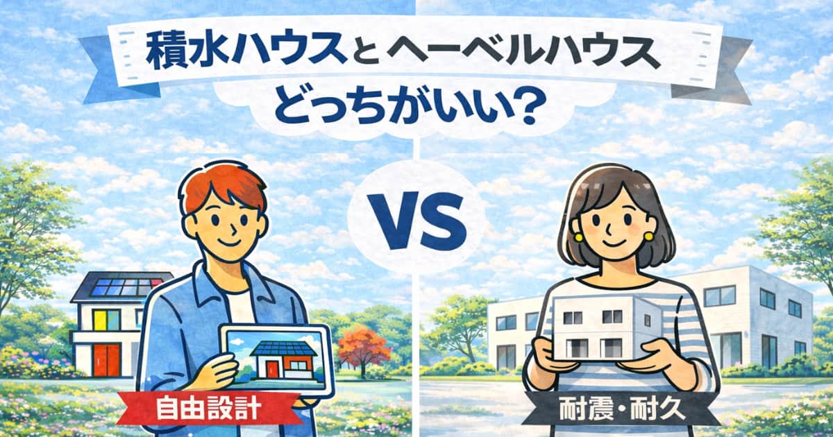 「積水ハウス」と「ヘーベルハウス」の注文住宅で悩んだときの選び方