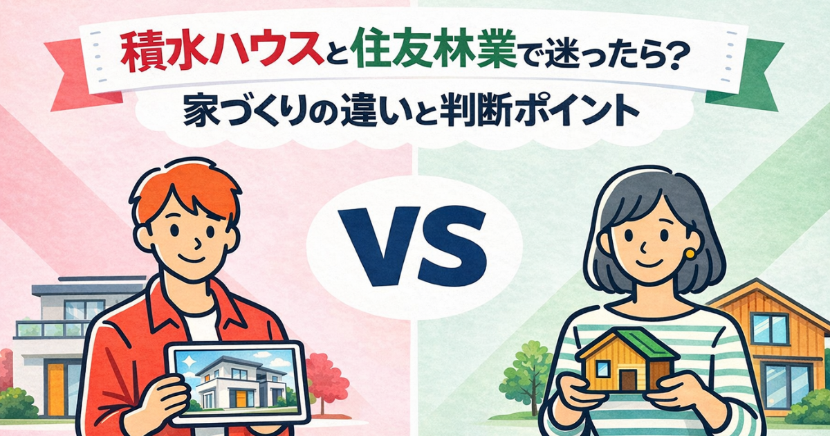 積水ハウスと住友林業で迷ったら?家づくりの違いと判断ポイント