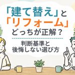「建て替え」と「リフォーム」どっちが正解？判断基準と後悔しない選び方