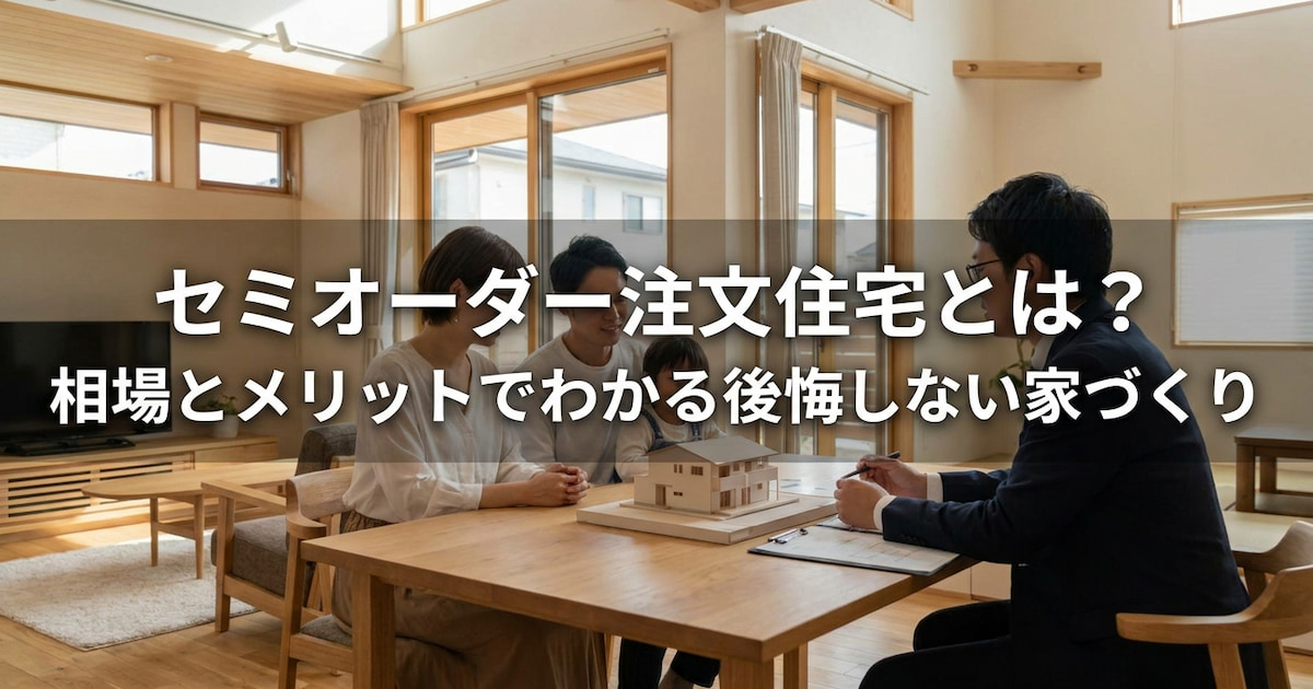 セミオーダー注文住宅とは?相場とメリットでわかる後悔しない家づくり