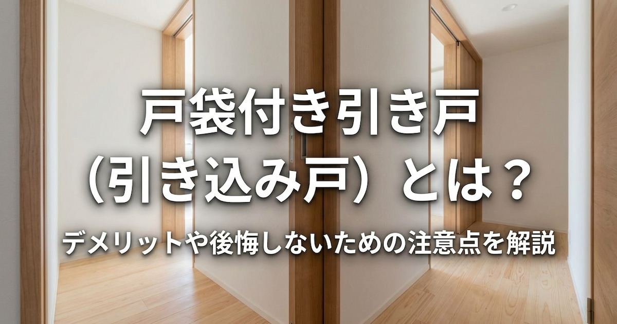 戸袋付き引き戸(引き込み戸)とは?デメリットや後悔しないための注意点を解説