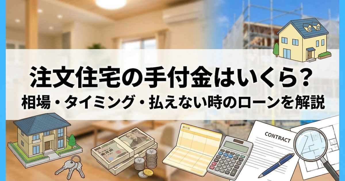 注文住宅の手付金はいくら?相場・タイミング・払えない時のローンを解説